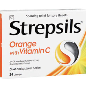 Strepsils Orange with Vitamin C Lozenges x24