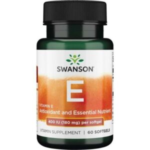 Swanson Vitamin E 180Mg (400 Iu) X 60 Softgels
