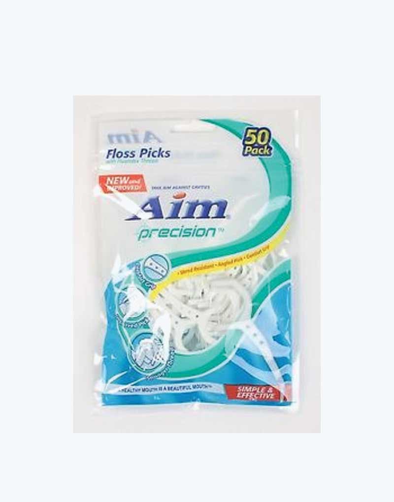 AIM PRECISION FLOSS PICKS X50