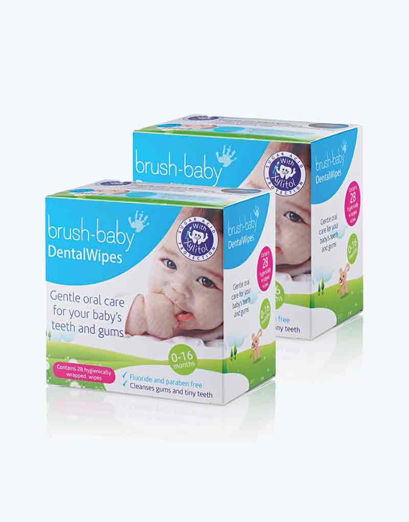 BRUSH BABY DENTAL WIPES (0-16MO)