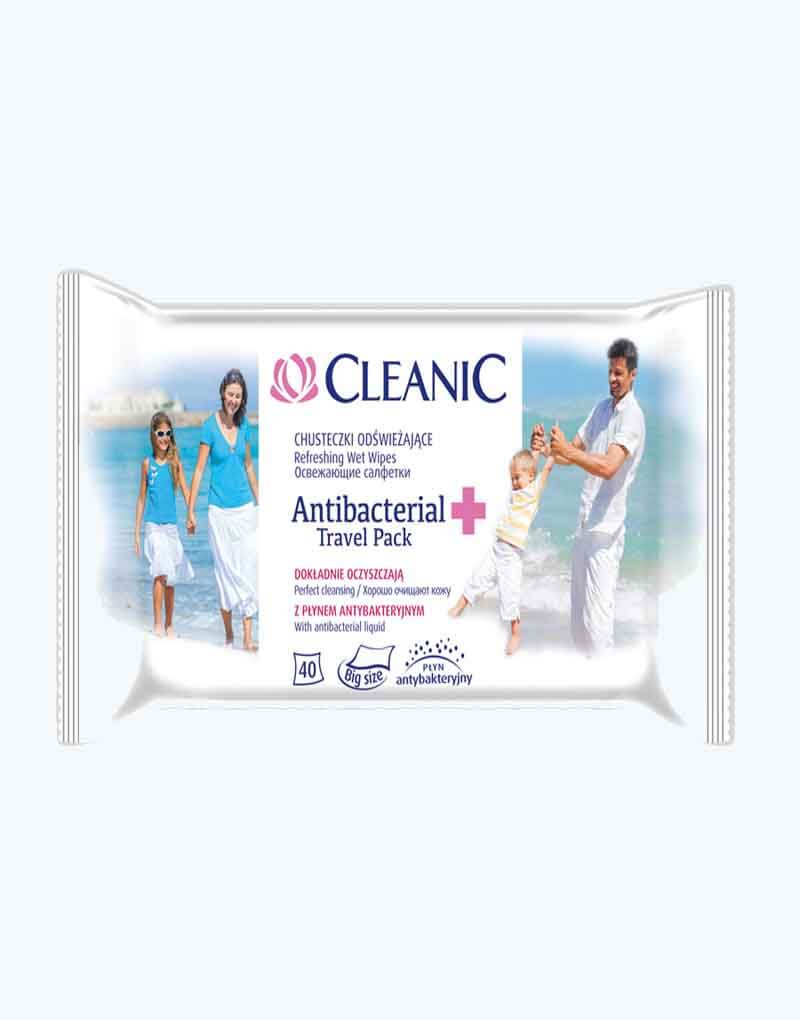 CLEANIC ANTI-BACTERIA WIPES X40