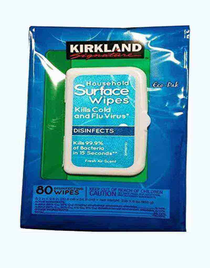 KIRKLAND SURFACE WIPES X 80